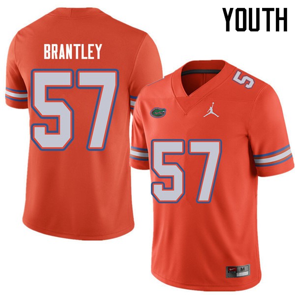 Jordan Brand Youth #57 Caleb Brantley Florida Gators College Football Jerseys Orange